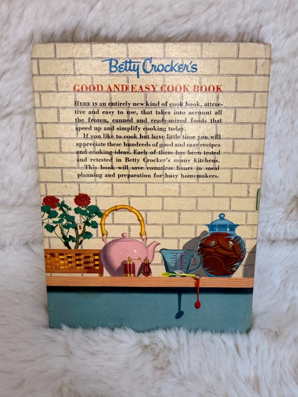 Vintage 1954 BETTY CROCKER' GOOD AND EASY COOK BOOK‎ First Edition Fourth Print